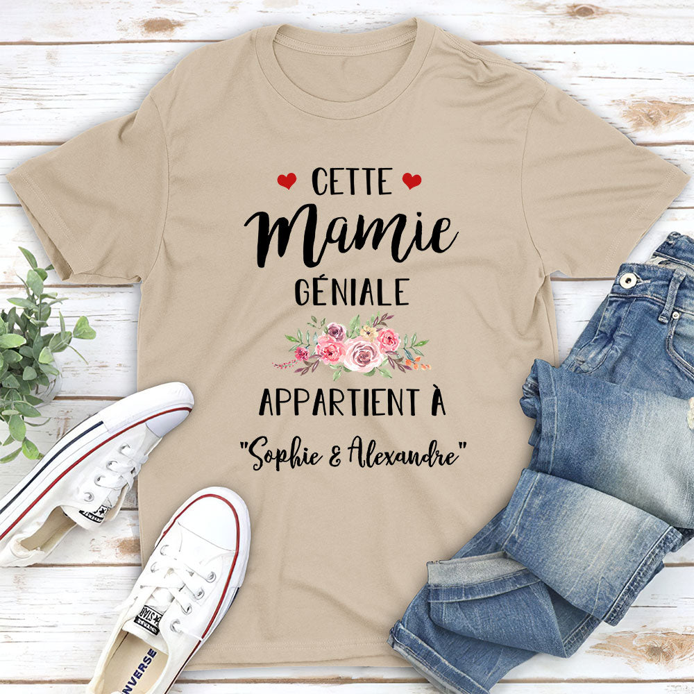 T-shirt Unisexe Personnalisé - Maman Géniale