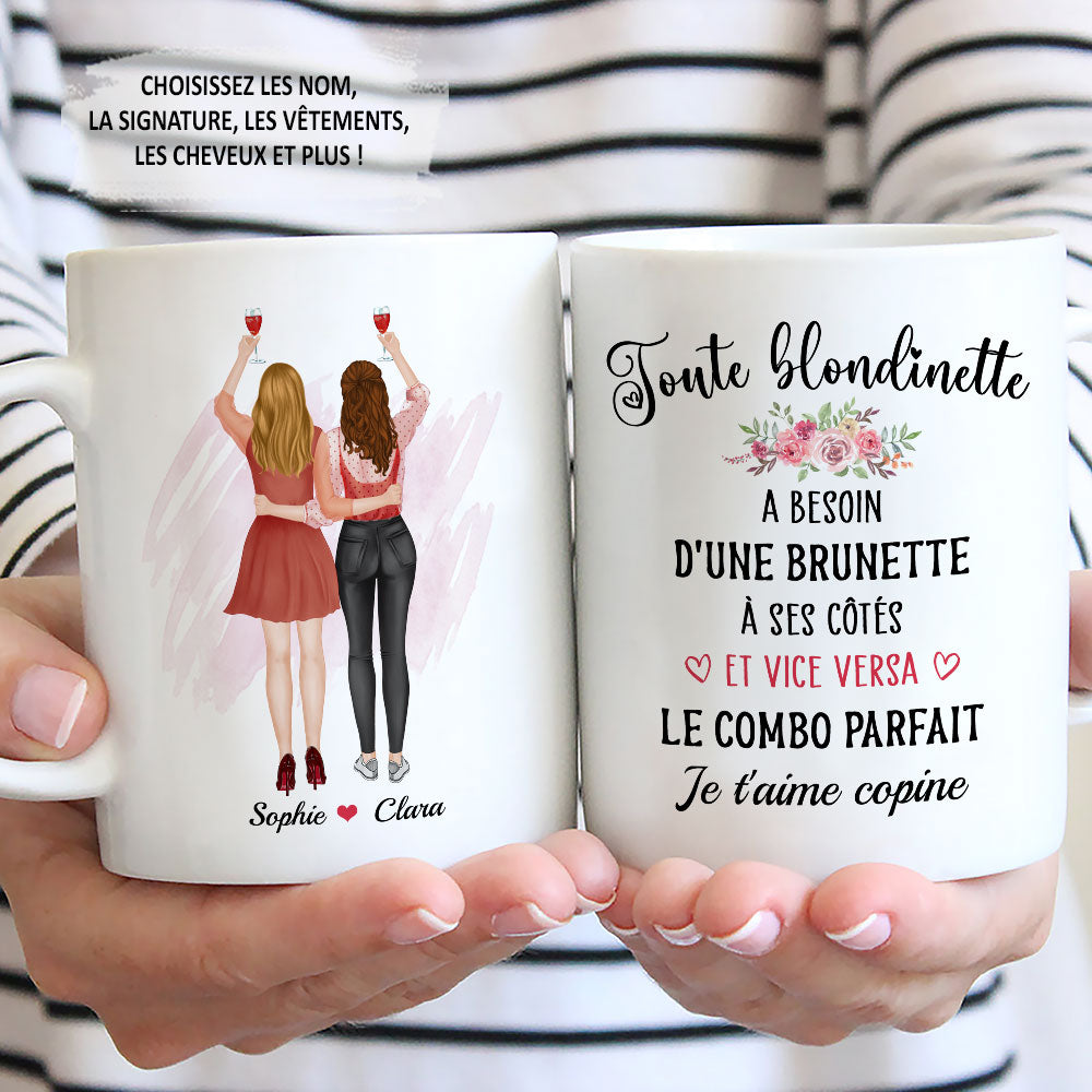 Mug Personnalisé - Blondinette Et Brunette