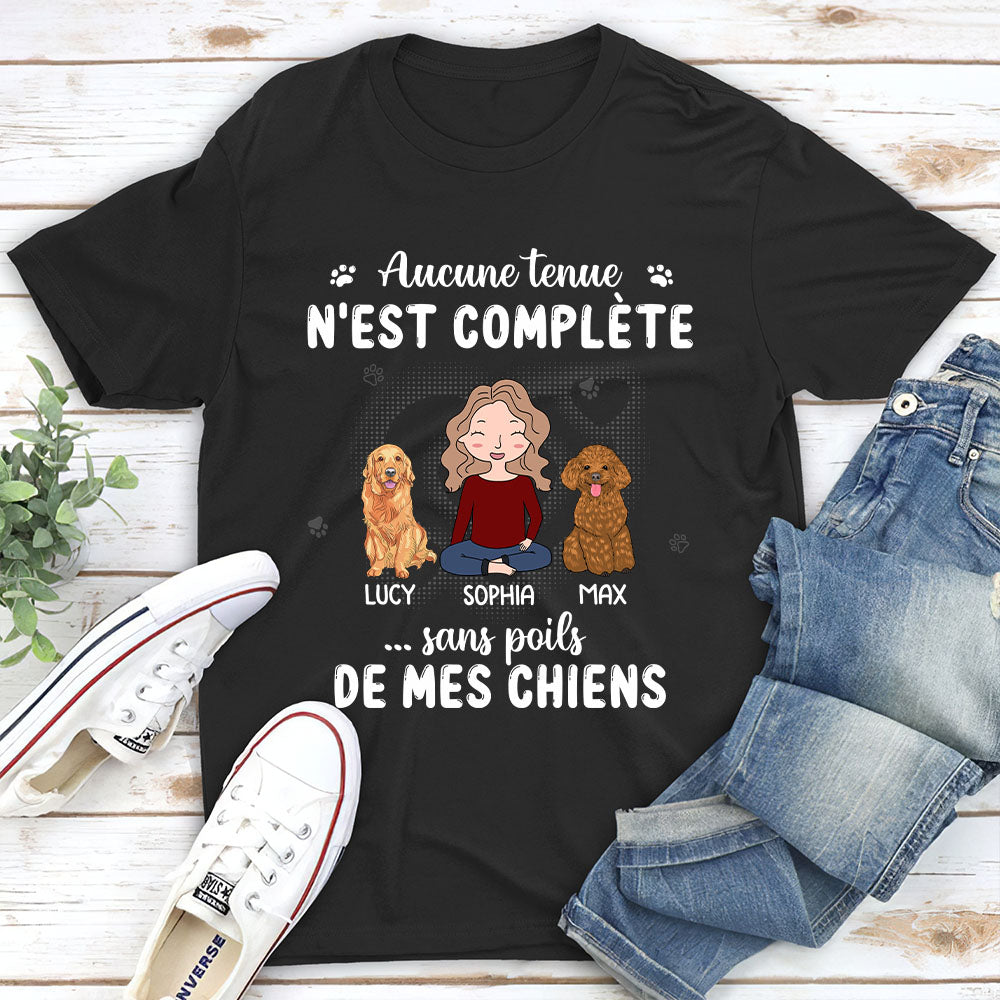 T-shirt Unisex Personnalisé - Sans Poils De Chiens