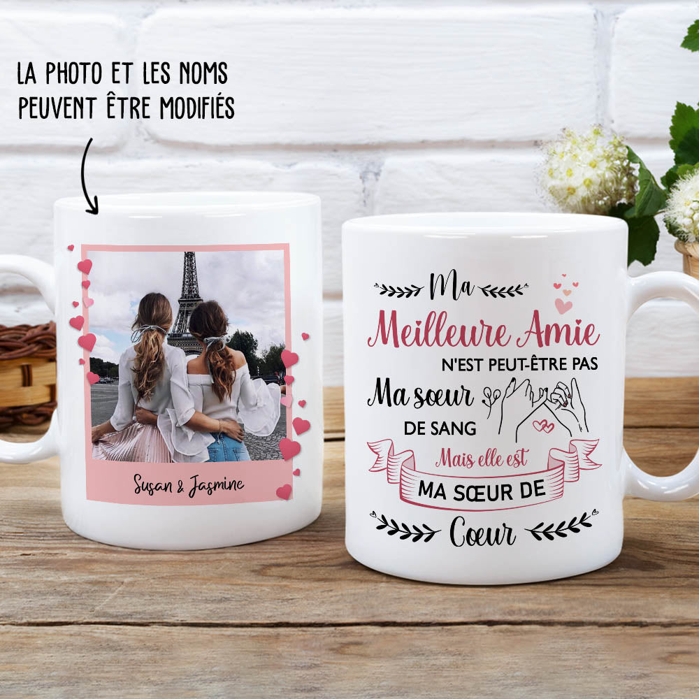 Mug Photo Personnalisé - Ma Sœur De Cœur