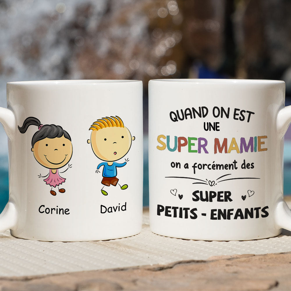 Mug Super Mamie personnalisé - Cadeau spécial Grand- Mère