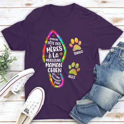 T-Shirt Personnalisé - On T‘Aime Woofement Fort Maman Chien