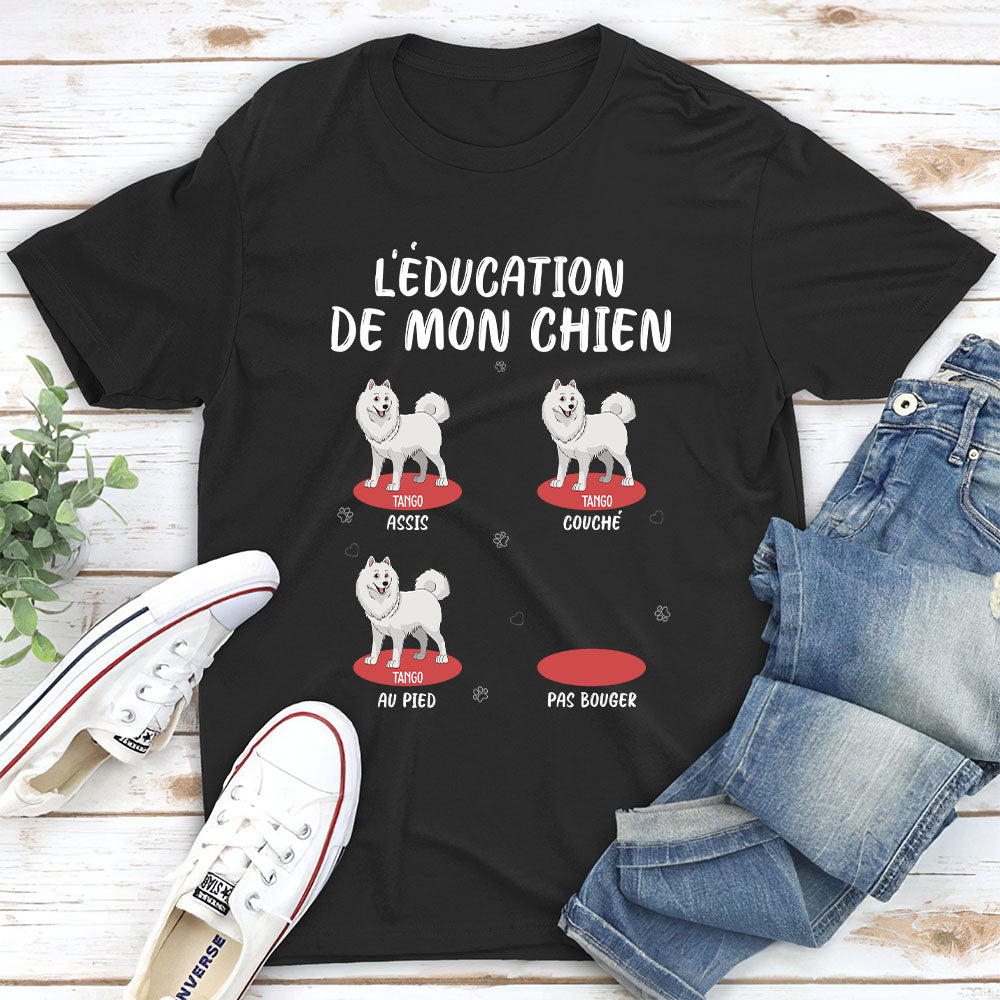 T-shirt Unisex Personnalisé - L‘Éducation De Mon Chien
