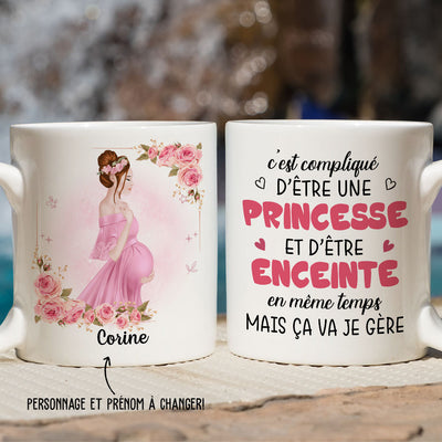 Mug Personnalisé - Une Princesse Et Son Bébé