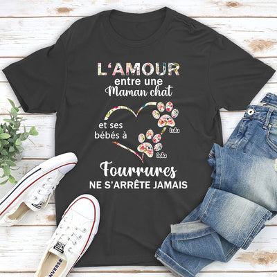 T-Shirt Personnalisé - Mon Seul Amour Qui Ne S‘arrête Jamais, Celui Pour Le Bébé À Fourrure
