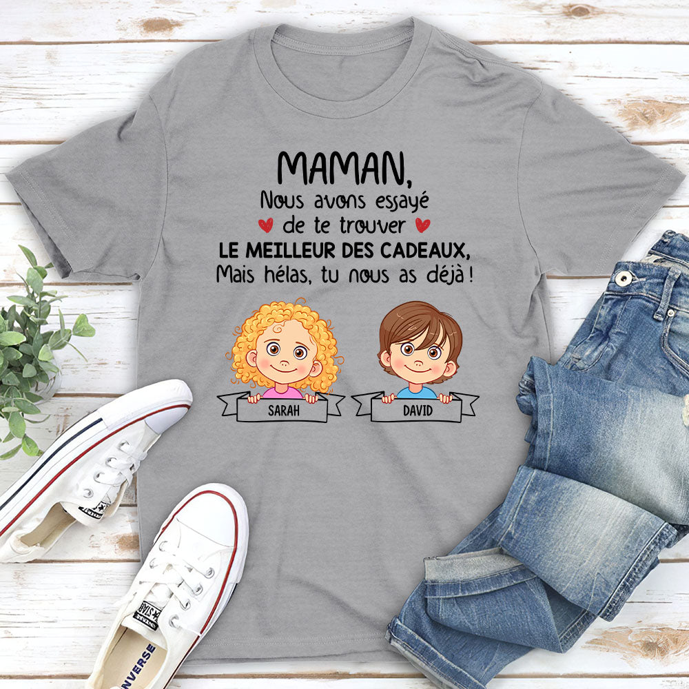 T-shirt Unisex Personnalisé - Mamie/maman Tu Nous As Déjà 2
