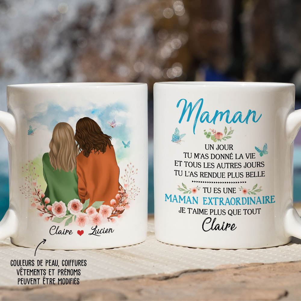 Mug belle-maman - idée de cadeau - mug personnalisable - poignée à