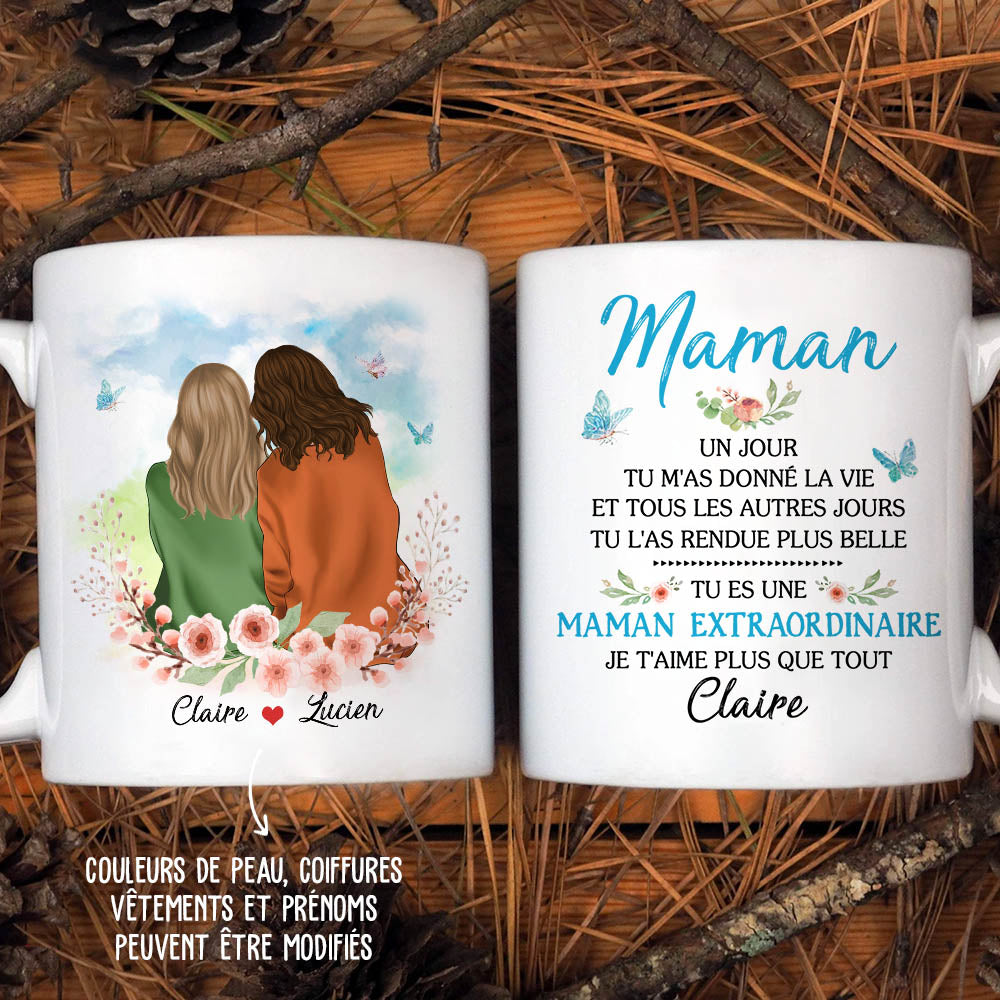 Mug Personnalisé - Ma Maman Chérie, Mug Maman - TESCADEAUX
