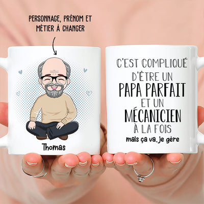 Mug Personnalisé - Métier De Papa Parfait