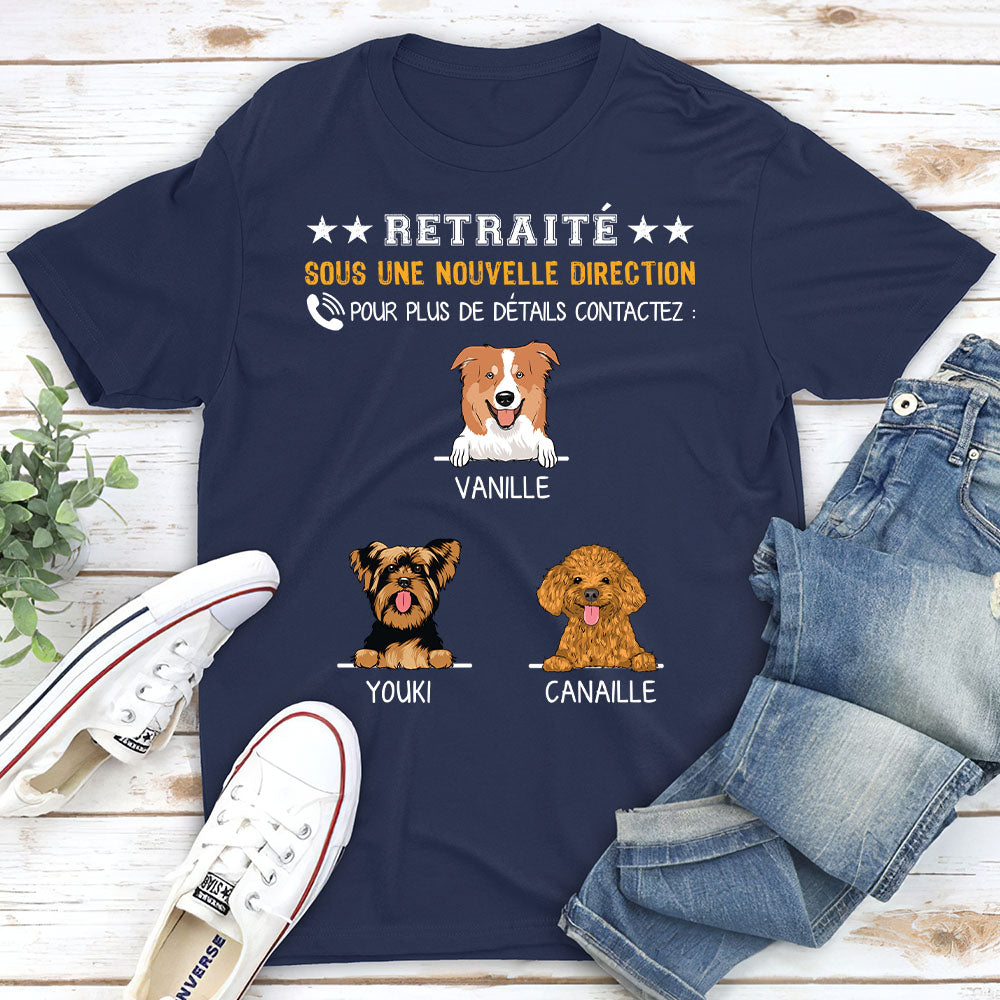 T-shirt Unisex Personnalisé - Retraité Sous Une Nouvelle Direction