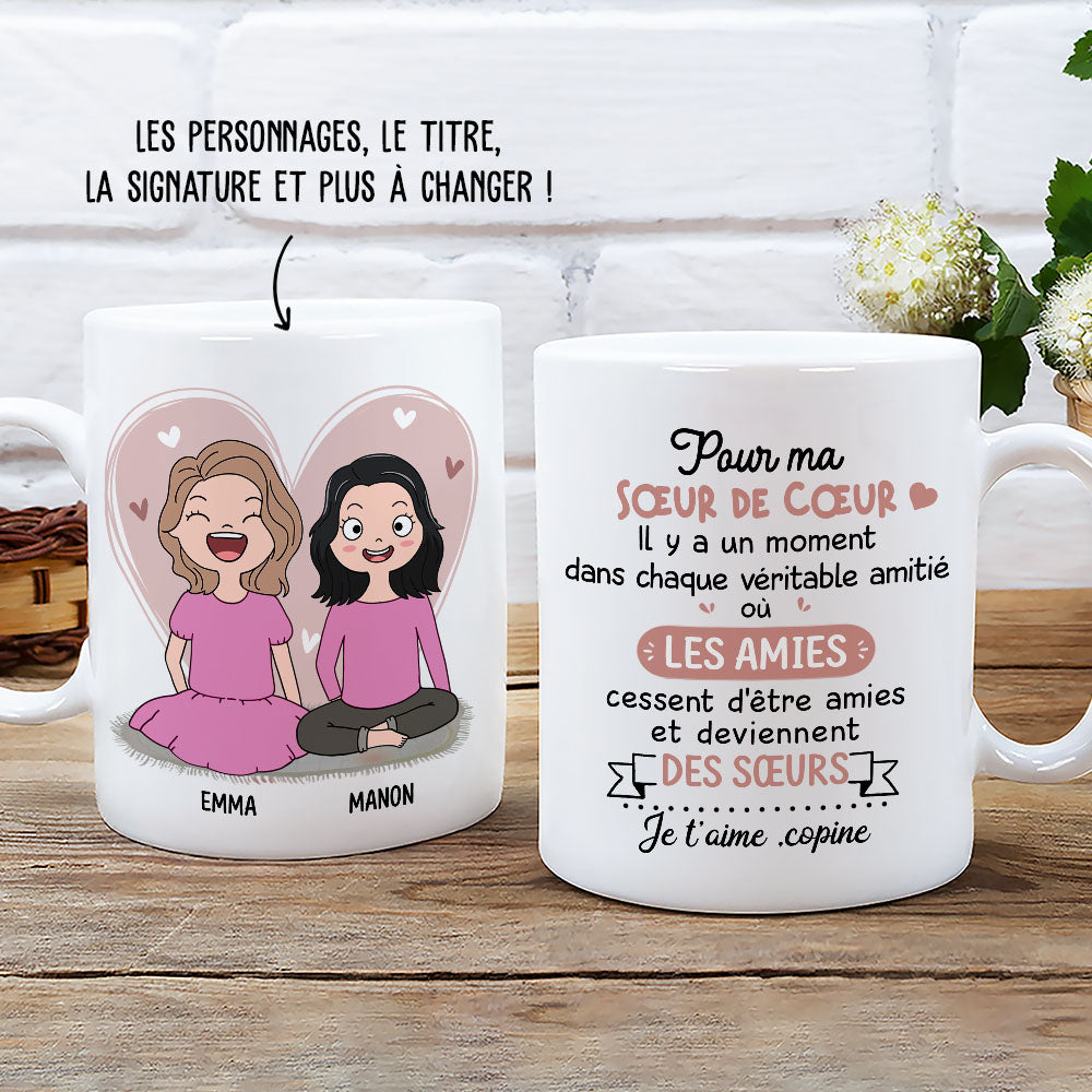 Mug Copine Copine De Compet' Imprimé En France Manahia cadeau Copine, Best  Friend, Mug Meilleure Amie, Cadeau Noel Amie 