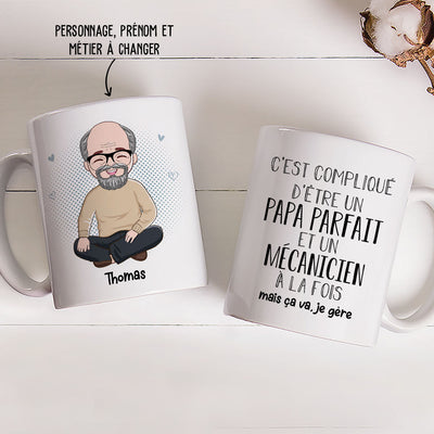 Mug Personnalisé - Métier De Papa Parfait
