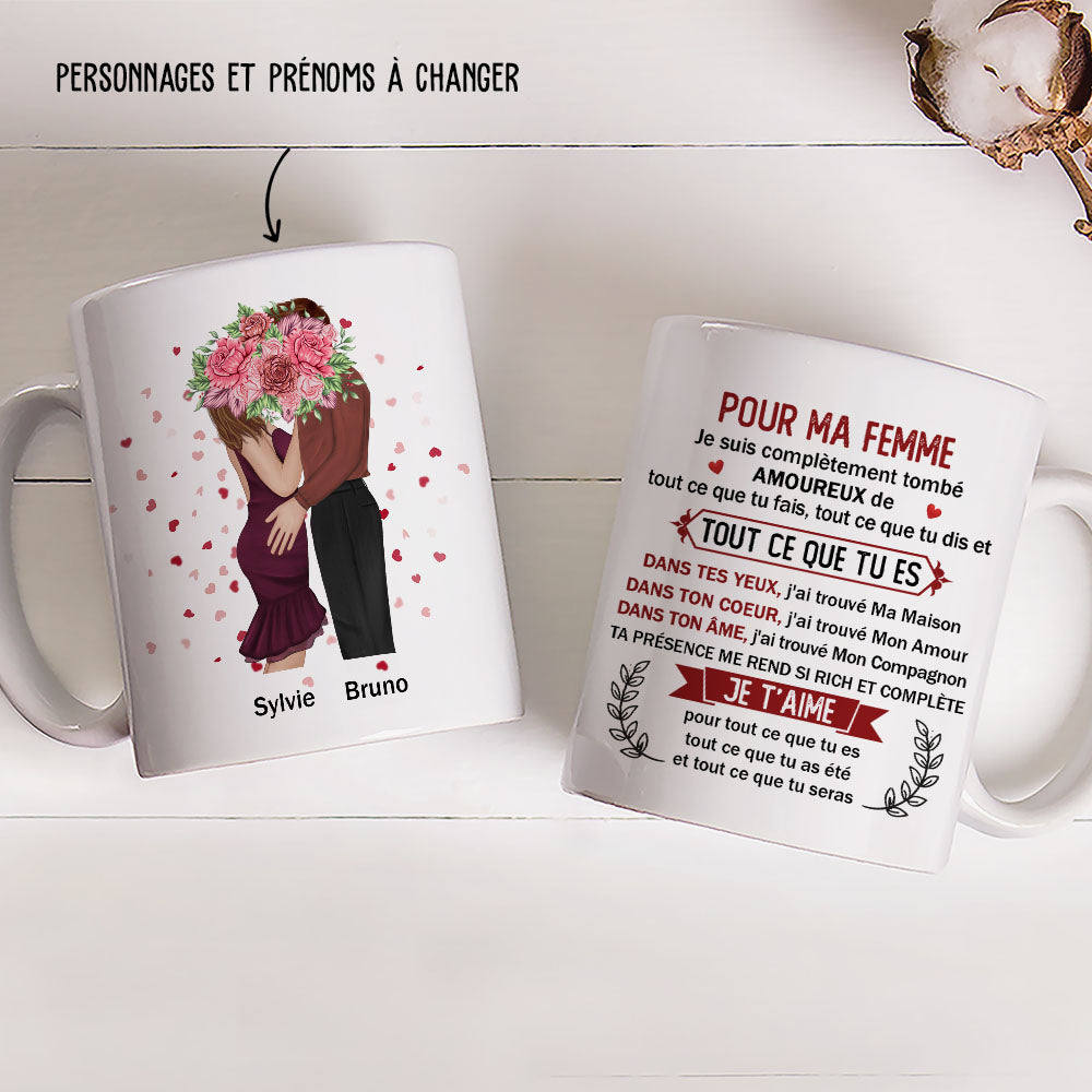 Mug Personnalisé - Je Suis Tombé Amoureux De Ma Femme - TESCADEAUX