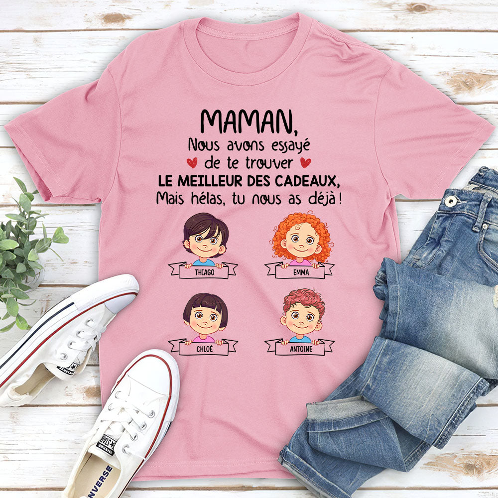 T-shirt Unisex Personnalisé - Mamie/maman Tu Nous As Déjà 2