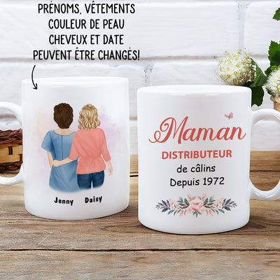 Mug Personnalisé - Maman Distributeur De Câlins