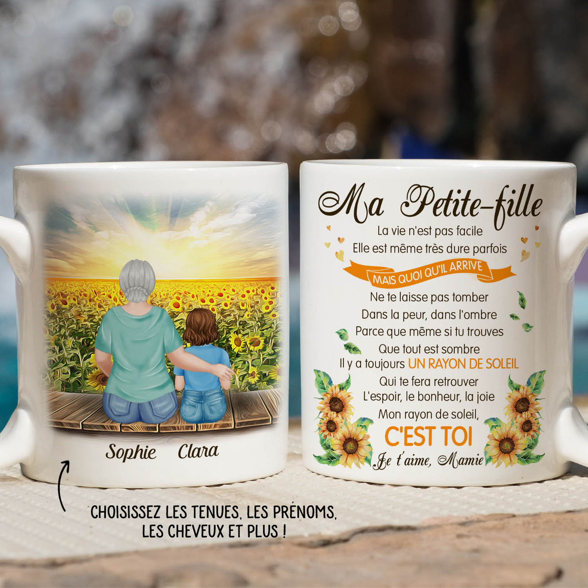 Mug Personnalisé - Petite-Fille Mamie - La Vie