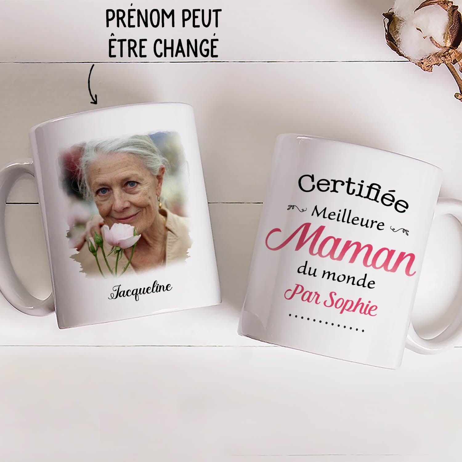 Mug Photo Personnalisé - La Famille Certifiée