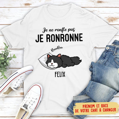 T-shirt Unisex Personnalisé - Je Ronronne