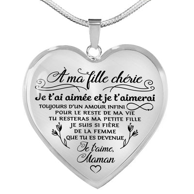 À MA FILLE - MAMAN - AMOUR INFINI - COLLIER 2