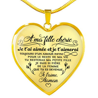 À MA FILLE - MAMAN - AMOUR INFINI - COLLIER 2