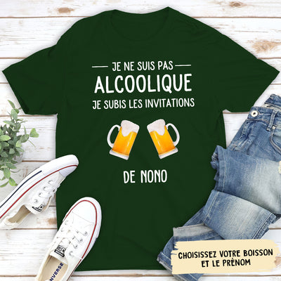 T-shirt Unisex Personnalisé - Je Ne Suis Pas Alcoolo