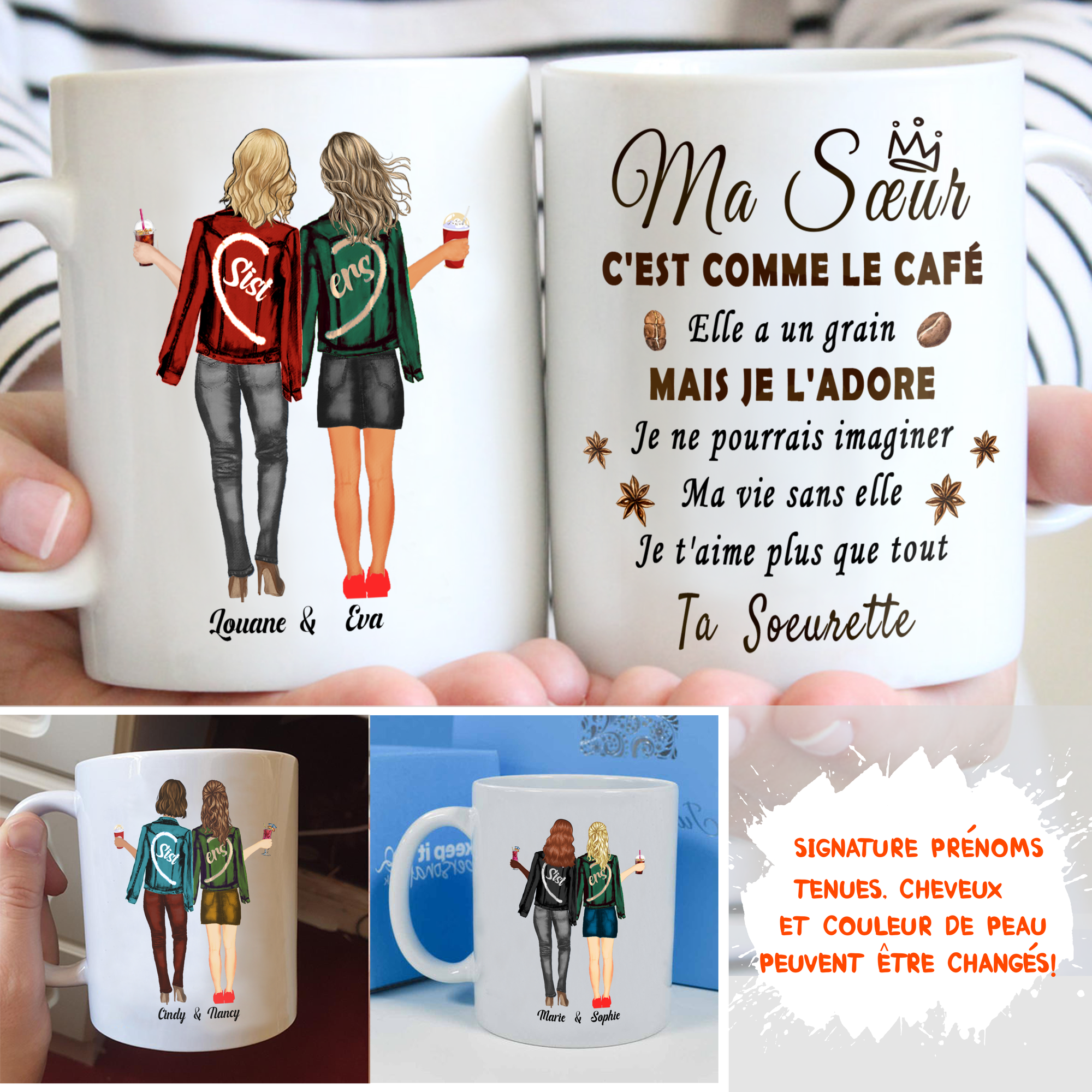 Mug Personnalisé - C'Est Comme Le Café - TESCADEAUX