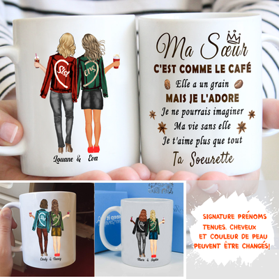 Mug Personnalisé - Ma Vie - Sœur - Version2